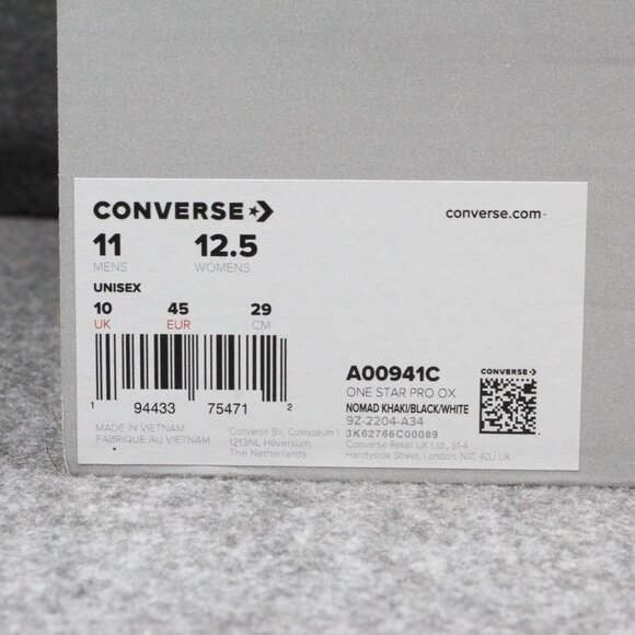 Converse One Star Pro Vintage Ox Canvas Shoes Beige Tan A04155C Mens Size 11 - Picture 8 of 8